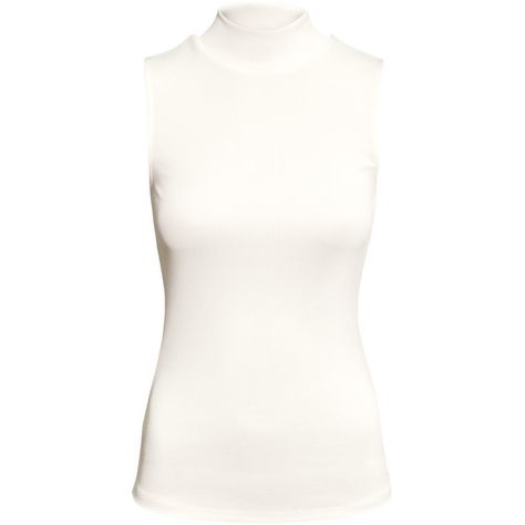 H&M Sleeveless polo-neck top ($8.57) ❤ liked on Polyvore featuring tops, white, sleeveless turtleneck, white sleeveless top, ribbed turtleneck, h&m tops and white jersey White Sleeveless Turtleneck, Turtleneck White, White Turtle Neck, Sleeveless Turtleneck Top, Turtleneck Sleeveless, White Sleeveless Top, White Turtleneck, Sleeveless Turtleneck, Fantasy Gowns