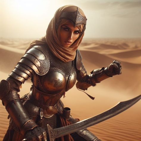 Bronze Armor, Helmet Armor, Woman Warrior, Bravest Warriors, Majestic Horse, Female Soldier, Powerful Images, Arab Women, Warrior Girl