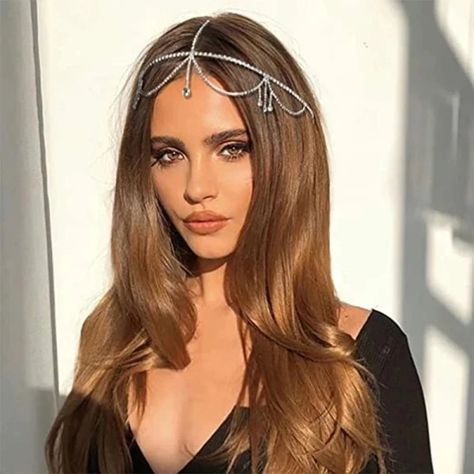 Just found this amazing item on AliExpress. Check it out! $3.88  32％ Off | Stonefans Bling Forehead Chain for Women Jewelry Headpiece Rhinestone Chains Crystal Bridal Headwear Luxury Hair Accessories Forehead Chain, Jewelry Headpiece, Chain Headpiece, Luxury Hair Accessories, Bridal Headwear, Hair Chains, Headpiece Jewelry, Headpiece Hairstyles, Head Chain