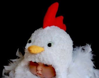 Toddler Chicken Costume, Baby Chicken Costume, Duck Halloween Costume, Crocheted Chicken, Costume Carnevale, Chicken Halloween, Halloween Costumes For Boys, Chicken Costume