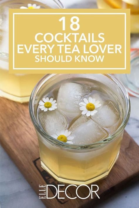 18 Cocktails Every Tea Lover Should Know! #blacktea #teacocktail #refreshing Blackberry Bourbon, Tea Cocktail Recipes, Adult Tea Party, Bourbon Cocktail, Tea Cocktails, Bourbon Cocktails, Hot Toddy, Exotic Food, Alcohol Recipes