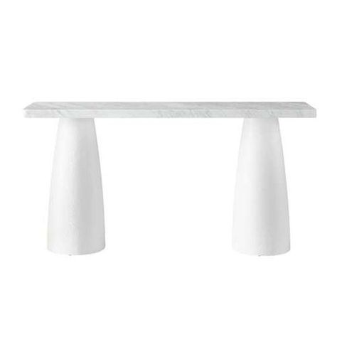 Shop Bellacor for Tranquility Harmony White Console Table by Universal Furniture and other Accent Tables for your home. Free shipping on most lighting, furniture and decor every day. Miranda Kerr Home, Greek Decor, White Console Table, Marble Console Table, Marble Console, Slate Stone, Console And Sofa Tables, Wood Console Table, Hooker Furniture