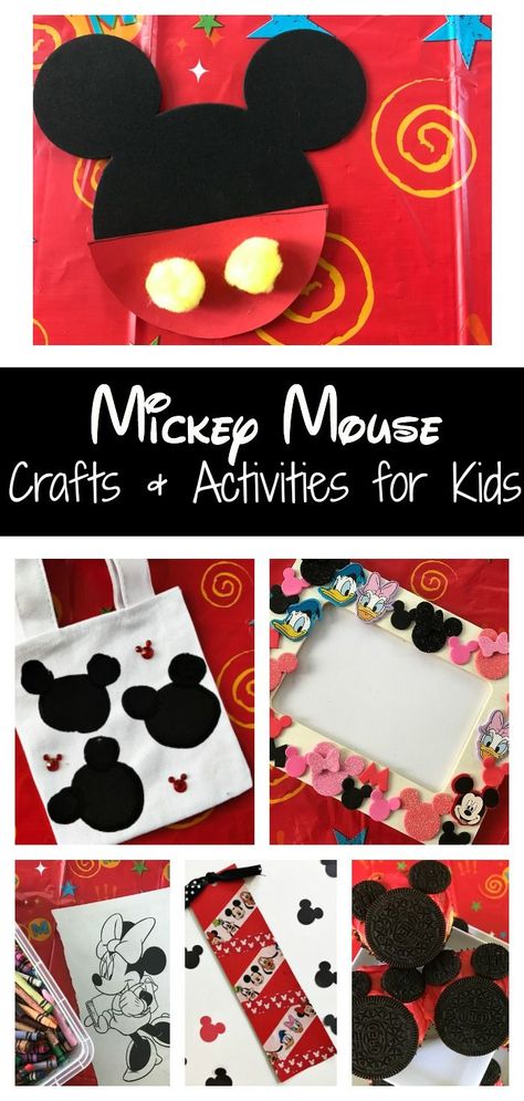 Mickey Mouse Crafts & Activities for Kids || The Chirping Moms #disneykids #ad Mickey Craft, Disney Crafts For Kids, Summer Crafts For Toddlers, Mickey Mouse Crafts, Disney Activities, Mickey Birthday Party, Mickey Mouse Theme, Mouse Crafts, Toddler Art Projects