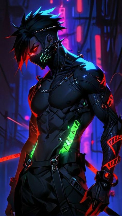 Cyberpunk Warrior Male, Male Ninja, Cyberpunk Character Art Male, Cyberpunk Ninja, Cyberpunk Warrior, Cyberpunk Boy, Cyberpunk Character Art, Cyberpunk Male, Real Ninja