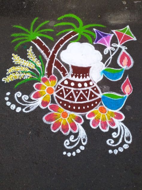 Rangoli Designs Latest For Sankranti, Rangoli Designs Latest For Pongal, Sankranti Mugullu, Mugullu Rangoli Designs For Sankranthi, Sankranti Rangoli Designs Latest, Bhogi Rangoli Designs Latest, Sankranthi Rangoli Designs Latest, Pongal Rangoli Design Beautiful, Latest Pongal Rangoli Designs