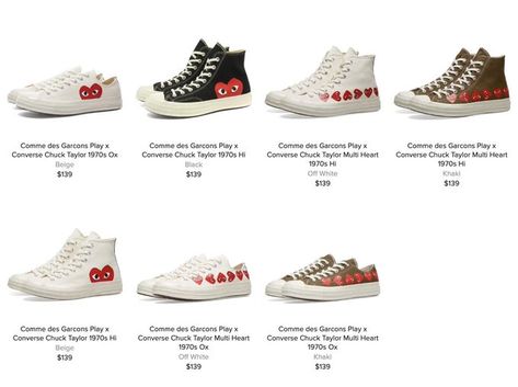 Ad: Comme des Garcons Play x Converse Chuck Collection restocked via End  US:http://bit.ly/2Hkkhg9 EU:http://bit.ly/2ZiCEbx http://bit.ly/2Hkd7sm #muxjasper #fivedoubleues #sneaker #kicks Comes Des Garcons Converse Outfit, Come Des Garcons Converse Outfit, Comme Des Garcons Converse Outfit, Garcons Converse Outfit, Converse Play Comme Des Garcons, Comme Des Garcons Play Converse, Comme Des Garcons Shoes, Converse X Comme Des Garcons, Converse Play