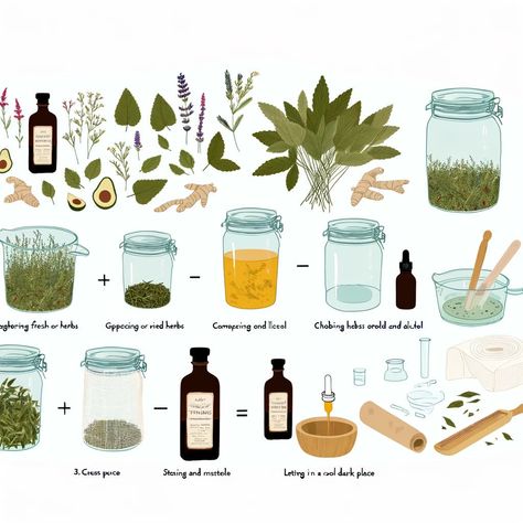 How to Make Effective and Potent Herbal Tinctures: A Comprehensive Guide Herb Preservation, Tincture Recipes, Herb Tinctures, Healthy Colon, Herbal Education, Guava Leaves, Small Glass Jars, Bulk Herbs, Sleep Relaxation