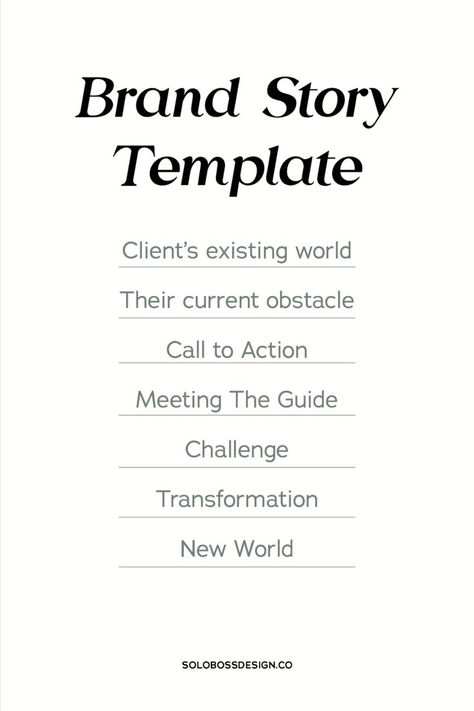 Unlock the potential of brand storytelling with this detailed guide. Discover the step-by-step process to develop a compelling brand story that resonates with your audience. Explore strategies, design concepts, and visual identity elements to enhance your brand's narrative. Utilize the included worksheets and checklists to streamline your storytelling journey and achieve success. For more support with brand design, brand strategy, and building a personal brand, check out solobossdesign.co/blog Brand Storytelling, Building A Personal Brand, Brand Development, Branding Kit, Personal Brand, Brand Story, Call To Action, Design Concepts, Achieve Success