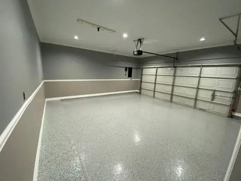 Best Color for Garage Walls: Popular Garage Wall Paint Color Ideas in 2023 Light Grey Garage Walls, Wainscoting Garage Walls, Inside Garage Ideas Interiors, Garage Walls Ideas, Ideas For Garage Walls, Interior Garage Design, Best Garage Paint Colors Interior, Garage Paint Ideas Walls, Garage Wall Colors Paint