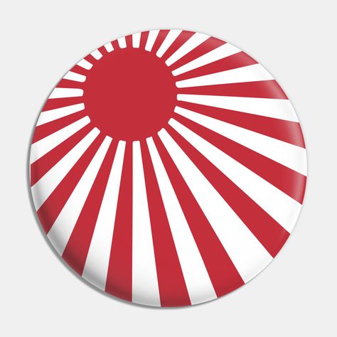 Japanese Rising Sun, Pins And Buttons, Rising Sun, Design Ideas, Sun, Tattoos, Pins, Design