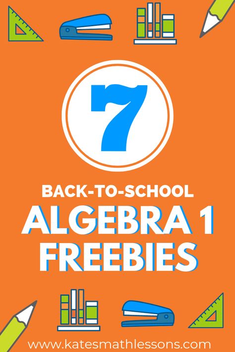 Basic Algebra Rules, Algebra Anchor Charts Middle School, Algebra Activities High School Math Projects, Elementary Algebra College, High School Algebra 1 Math Help, Math Websites, High School Math Classroom, Free Math Resources, School Algebra