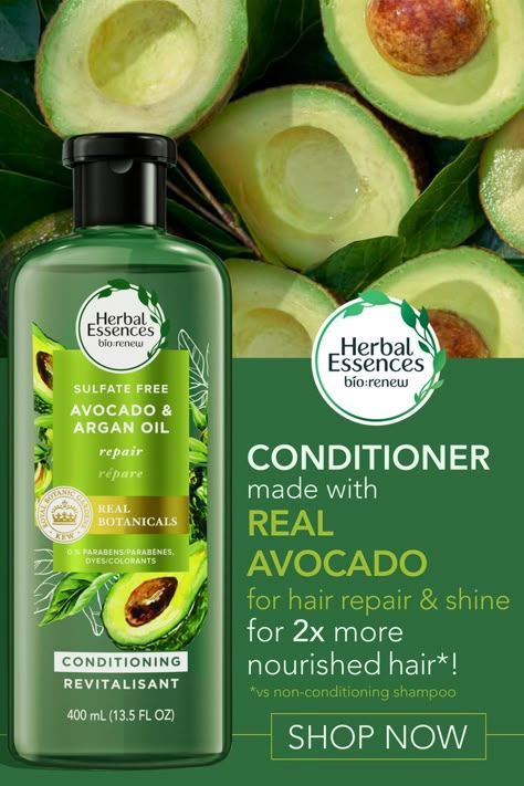 Our NEW Avocado & Argan Oil conditioner is gentle, yet effective enough to repair, strengthen + protect hair from damage. Hair Oil Advertisement, Argan Oil Conditioner, Shampoo Design, Cosmetic Creative, Conditioner Hair, Brown Spots Removal, Camellia Oil, Banner Ads Design, 140 Pounds