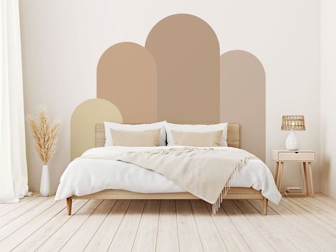 Organic Shape Wall Paint, Wallpaper Stickers Bedroom, Arch Mural, Küchen In U Form, Modern Wall Stickers, Wallpaper Contemporary, Removable Wall Art, Boho Style Decor, Thick Wallpaper