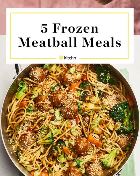 Frozen Turkey Meatballs Easy Dinners, Frozen Meatballs And Tortellini, Frozen Meatball Lunch Ideas, Meatballs Main Dish, Meatballs For Dinner Meals, How To Use Frozen Meatballs, Meals To Make With Meatballs, Recipes That Use Frozen Meatballs, Dinners Using Meatballs