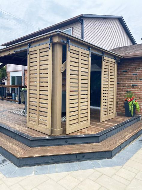 Backyard Privacy, Backyard Pavilion, Outside Living, Pergola Patio, Backyard Projects, Patio Decorating, Backyard Patio Designs, Back Patio, Porch Patio