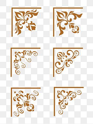 Coner Boder Design, Corner Clipart, Steampunk Background, Holly Flower, European Pattern, Corner Border, Texture Png, Corner Borders, Border Clipart