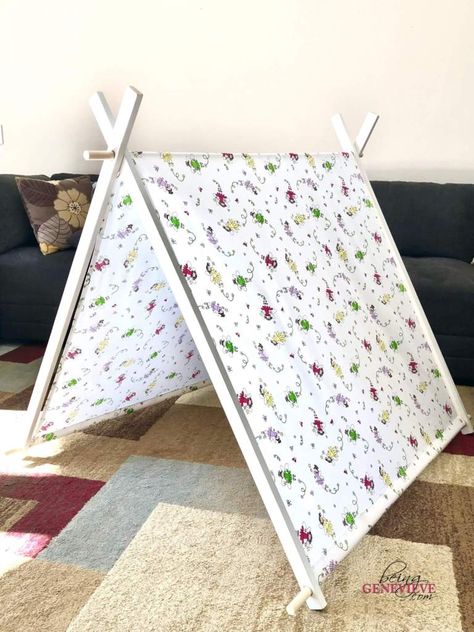 Diy Kids Tent, Tent Diy, Diy Teepee, A Frame Tent, Diy Tent, Teepee Party, Sleepover Birthday Parties, Play Tents, Kids Play Tent