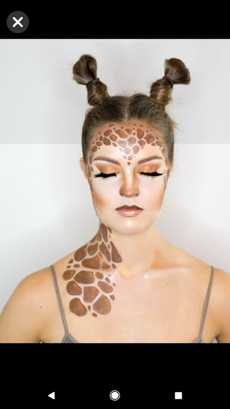 Animal Face Paintings, Fantasy Make-up, Giraffe Costume, Kids Halloween Gifts, Animal Makeup, Wedding Photo Booth Props, Kids Face Paint, Diy Halloween Costumes Easy, Halloween Makeup Easy