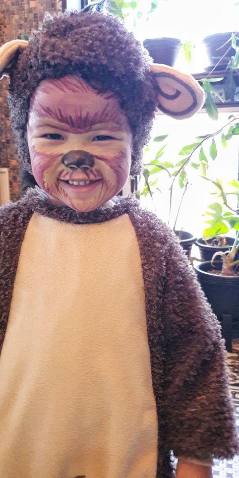 Monkey Face Paint, Monkey Costume, Monkey Costumes, Monkey Face, Costume For Kids, Kids Costumes, Face Paint, For Kids, Paint