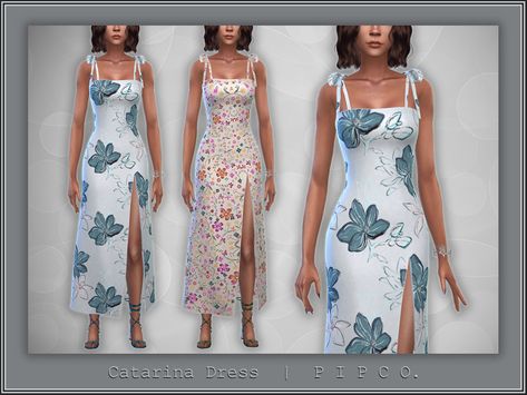 Celestial Gown, Hot Weather Outfits, Mod Hair, Alexis Dress, Sims Four, Sims 4 Cas, Sims 4 Cc Finds, Sims 4 Clothing, Mod Dress