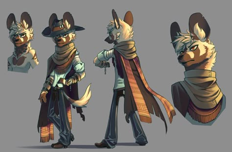 Animal Character Art, Cowboy Character Design, Zootopia Characters, Dnd Character Art, African Wild Dog, Guided Art, Wild Dog, Anthropomorphic Animals, Canine Art