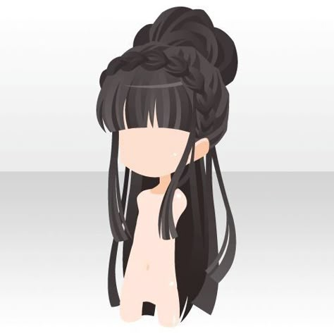 Chibi Hair, Pelo Anime, Manga Hair, Hair Illustration, Hair Sketch, Fantasy Hair, Kawaii Chibi, Anime Hair, Hair Reference