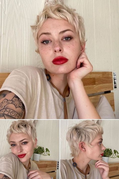 Pixie Mullet Haircut, Pixie Mullet Haircut For Women, Short Pixie Mullet, Pixie Mullet, Hairstyles For 2023, Short Pixie Cuts, Haircut For Women, Haircuts Ideas, Mullet Haircut