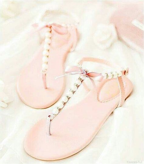 Coral Sandals, Glass Slippers, Beautiful Sandals, Pink Sandals, Sandals Flat, Girly Shoes, Sandals Flats, Cute Sandals, Flats Sandals