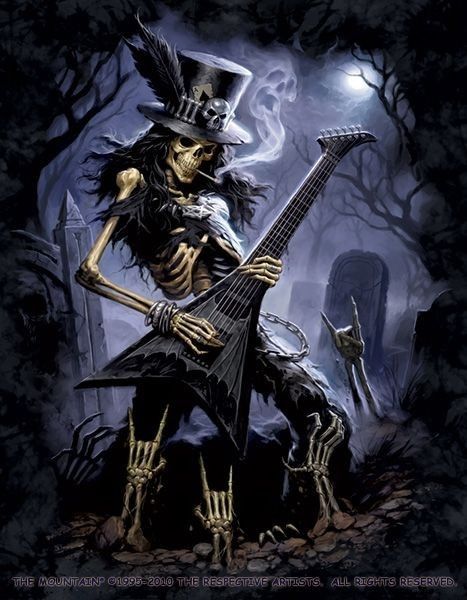 Skeletons Slash Poster, Skeleton Pics, Lenticular Printing, Skull Snake, Cool Skeleton, Grim Reaper Art, Heavy Metal Art, Gothic Fantasy Art, Vampire Art