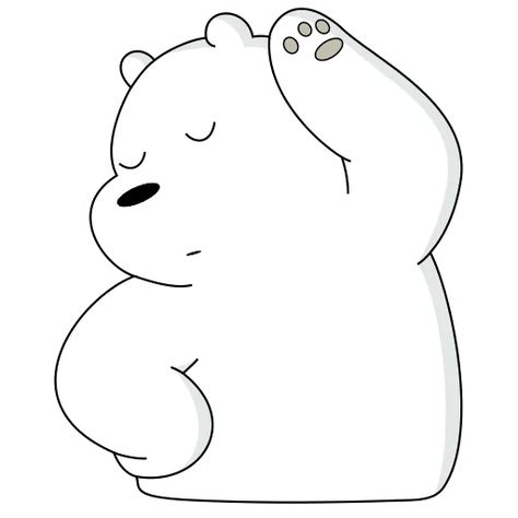 White Pfp, Ice Bear We Bare Bears, Best Wallpaper Hd, We Bare Bears Wallpapers, Cartoon Crazy, Ice Bear, Black And White Stickers, To My Dad, Ice Bears