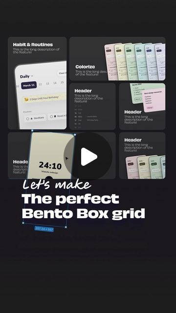 Bento Box Graphic Design, Bento Ui Design, Bento Grid Design, Bento Web Design, Bento Box Design, Grid Web Design, Bento Design, Website Moodboard, Grid Style