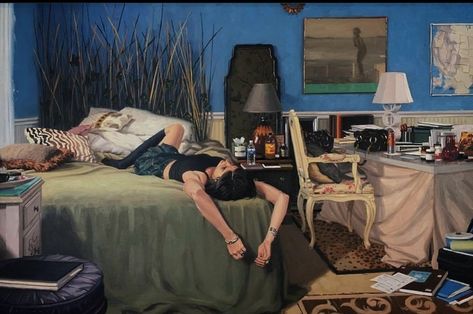 Vincent Giarrano, Contemporary Oil Paintings, Cocoppa Wallpaper, Interior Painting, Bed Bedroom, Gcse Art, Ap Art, A Level Art, Realism Art