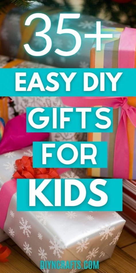 Easy Gifts To Make For Kids, Diy Gift For Daughter, Diy Christmas Presents For Kids, Homemade Gifts For Toddlers, Handmade Gifts For Children, Diy Kids Crafts Easy Simple, Toddler Diy Gifts, Diy Gifts For Kids To Make, Diy Kid Gifts