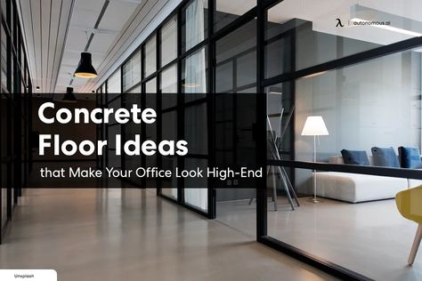 Concrete Floor Office, Office Concrete Floor, Concrete Floor Ideas, Concrete Office, Law Office Design, Productive At Work, Brand Design Inspiration, Office Floor, Black Office