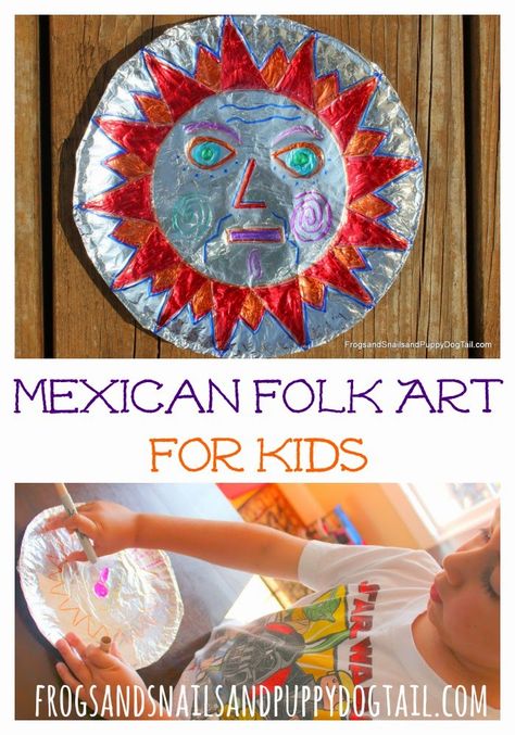 Mexican Folk Art for Kids Hispanic Heritage Month Crafts, Mexico Crafts, Hispanic Art, Mexican Crafts, Heritage Crafts, 5 De Mayo, World Crafts, Camping Art, Mexican Art