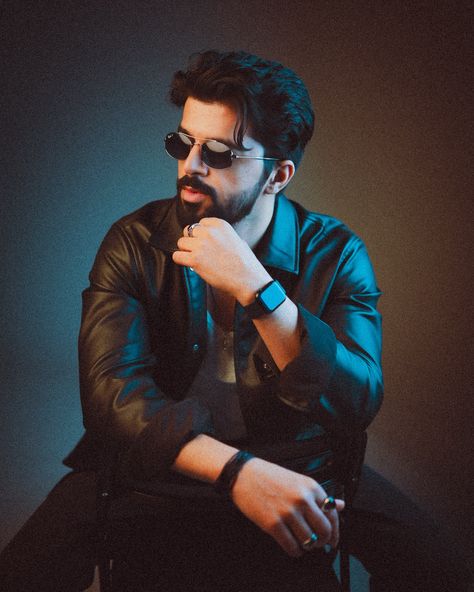 Dapper mode on 🎧🖤 . . . . . . [leather , black , casual , outfit , edgy , trending , glasses , allblack , outfitinspo] #leather #black #photoshoot #casualoutfit #outfitinspo #allblack #explorepage #fashionstyle #outfitinspiration Attitude Boy Pic, Trending Glasses, Black Casual Outfit, Black Photoshoot, Cool Colorful Backgrounds, Best Poses For Boys, Luxury Hotel Bedroom, Men Fashion Photoshoot, Cute Photo Poses