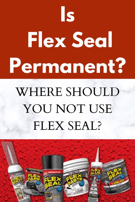 Is Flex Seal a permanent fix? Where should you not use Flex Seal? Learn about its durability and long-term performance, and discover expert tips for maximizing its effectiveness in various applications. Whether it's fixing gutters or patching roofs, find out if this seal is the ultimate fix you need. Flex Seal Projects Diy, Flex Seal Projects, Patching Holes In Walls, Flex Seal, Best Spray Paint, Ice Dams, Waterproof Tape, Aluminum Roof, Latex Paint