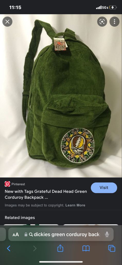 Corduroy Backpack, Weird Stuff, Grateful Dead, Backpacks, Tags, Quick Saves