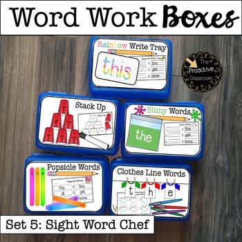 I created these word work boxes because I wanted engaging, easy to use, easy to manage word work centers that students could use no matter what level of words they were practicing. Students practicing kindergarten words can use the same station as students practicing third grade words, and everyone ... Teaching Necessities, 1st Grade Centers, Instructional Activities, Teacch Tasks, Classroom Store, Sight Word Centers, Word Work Stations, Classroom Management Elementary, Reading Stations