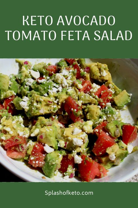 Avocado And Feta Salad, Tomato Avocado Feta Salad, Avocado Feta Salad, Spinach Feta Salad, Tomato Feta Salad, Lifestyle Upgrade, Feta Salad Recipe, Feta Cheese Recipes, Abs Diet