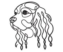 Embroidery Designs for Machine Cocker Spaniel Dog in Line Art - Etsy Hong Kong Tweed Crafts, Pitbull Art, Line Art Style, Cocker Spaniel Dog, Tattoo Outline, Learn Art, Spaniel Dog, Wire Sculpture, Dog Drawing