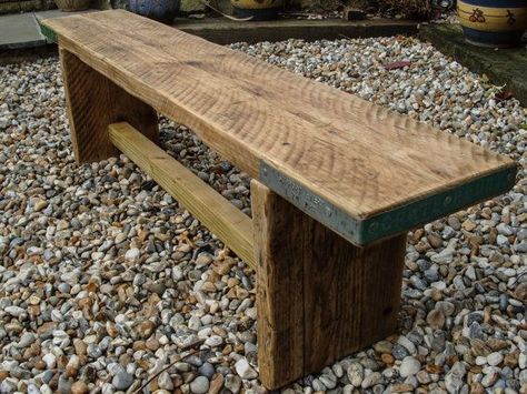 Scaffold Furniture, Diy Bank, Scaffold Boards, Kids Room Furniture, Rustic Bench, Into The Wood, Diy Holz, Diy Bench, Woodworking Bench