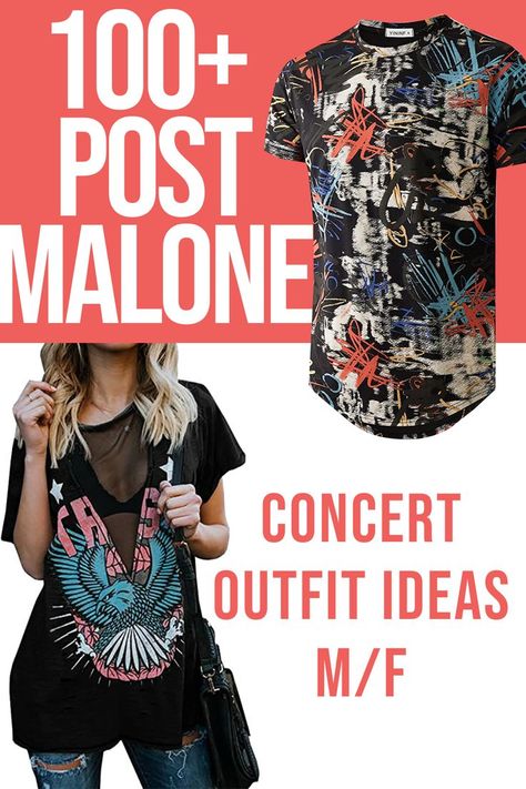 Post Malone Inspired Outfit, Reggae Concert Outfit Ideas Casual, Post Malone Concert Outfit Ideas Summer, Post Malone Outfits Ideas, Outfit For Post Malone Concert, Outfits For Concerts Summer, Post Malone Concert Outfit Summer, What To Wear To Post Malone Concert, Post Malone Concert Outfits