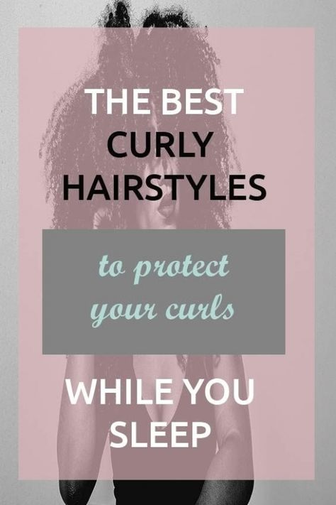 This is a curly hairstyles tutorial that can be messy or cute. These are simple, casual hairstyles that will also work for loose or wavy hair. Having you your hair in a bun or ponytail while you sleep will protect your hair. #haircut #hairstylist #hair Hair Styles For Sleeping, Hair Wavy Medium, Curly Hairstyles For Medium Hair, Curly Hair Regimen, Naturally Curly Hairstyles, Night Care Routine, Natural Curly Hair Care, Night Care, Curly Hair Problems