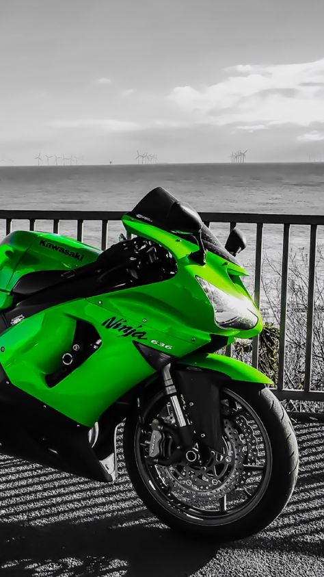 Kawasaki ninja zx6r 636 motorcycle motorbike Clacton ride bike Kawasaki Ninja Bike Wallpaper, Kawasaki Ninja H2r Black Wallpaper, Kawasaki Ninja 636, Kawasaki Ninja Zx-10r Video, Kawasaki Ninja Bike, Kawasaki Bike, Green And Black Motorcycle, Kawasaki Zx6r 636, Kawasaki Zx12r