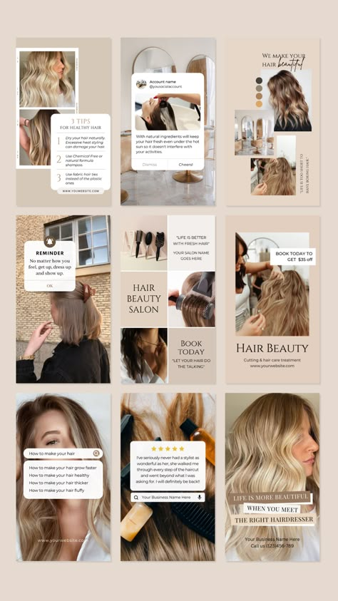 #Hair_Salon_Marketing_Ideas_Social_Media #Hair_Stylist_Social_Media_Content #Salon_Post_Ideas #Hair_Salon_Social_Media_Posts Hair Salon Marketing Ideas Social Media, Hair Stylist Social Media Content, Beauty Salon Social Media, Salon Marketing Social Media, Hairstylist Marketing, Salon Content, Hair Care Business, Hair Advertising, Beauty Salon Marketing