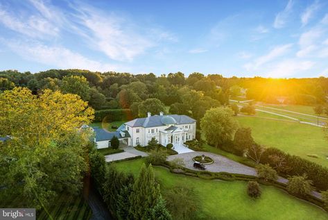 9300 River Rd, Potomac Beautiful Mansion, World Map Painting, Potomac Maryland, Modern Beach Homes, European Palace, Versailles Pattern, Iron Front Door, Double Staircase, Ceiling Murals