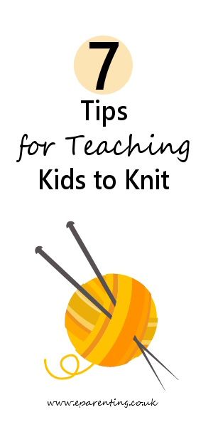 7 Tips For Teaching Your Kids To Knit Knitting Club, Knitting For Charity, Knitting Pin, Easy Knitting Projects, Knitting Basics, Knitting Instructions, Knitted Wit, Knitting For Kids, Knitting Tutorial