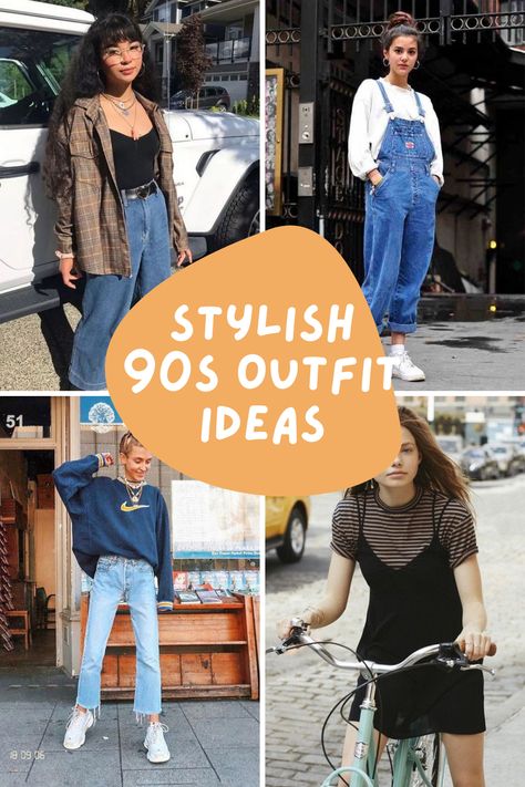 90s Fashion Outfits 1990s Style, Women's 90s Outfits, 90s Outfit Ideas, Decades Day Outfits, 90's Outfit, 90s Outfit Inspiration, 1990s Outfits, 90s Themed Outfits, 90s Theme Party Outfit