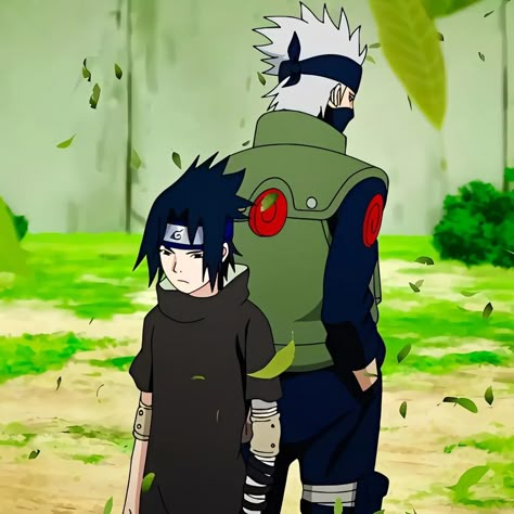 Sasuke And Kakashi, Kakashi And Sasuke, Chunin Exams, Sasuke Uchiha Itachi, Naruto Episodes, Kakashi Sasuke, Kid Naruto, Sasuke Kakashi, Tv Shows Characters